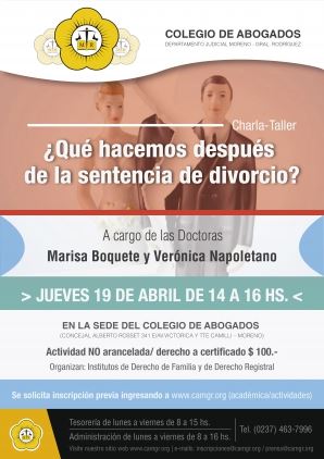 CHARLA TALLER - QUE HACEMOS DESPUES DE LA SENTENCIA DE DIVORCIO